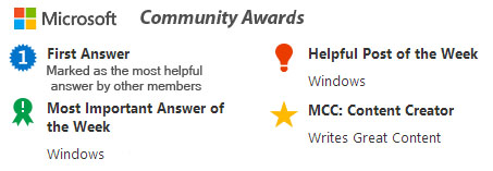Microsoft Community Awards